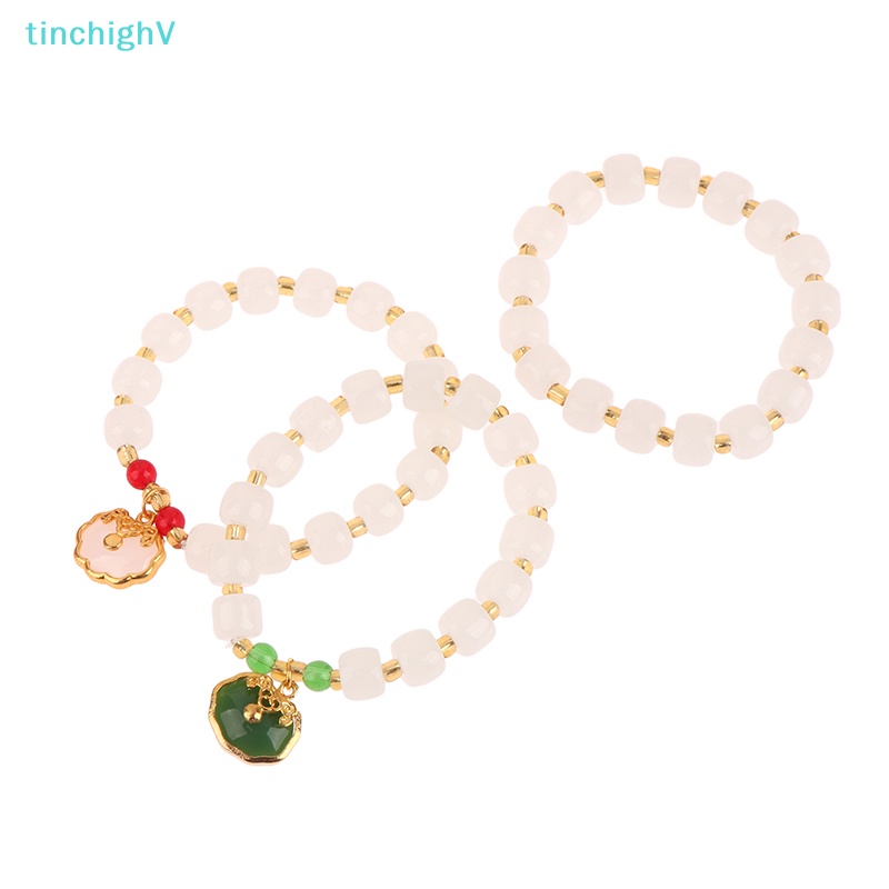 [TinchighV] Vòng Tay Chuỗi Hạt Ngọc Bích Nhân Tạo Thời Trang 2023 Phù Hợp Làm Quà Sinh Nhật Cho Nữ