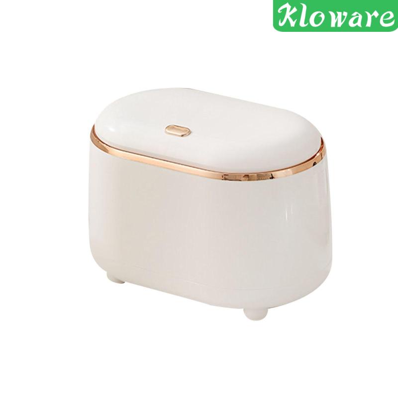 Thùng Rác Mini Để Bàn Có Nắp Chống Trượt Hai Lớp Tinh Tế Có Thể Tháo Rời Cho Phòng Ngủ / Văn Phòng