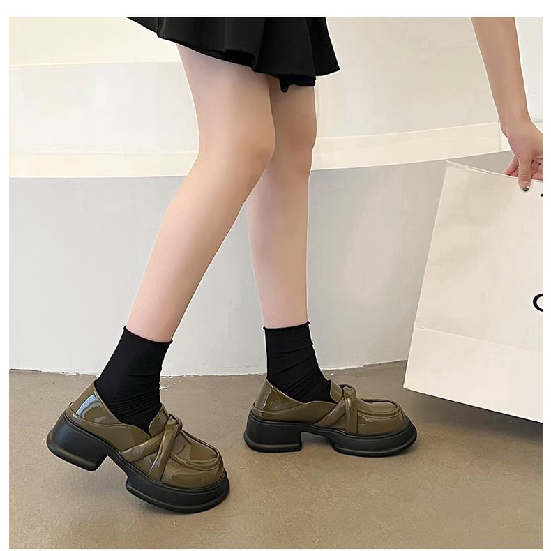 Giày Da Đế Dày Thời Trang Dành Cho Nữ