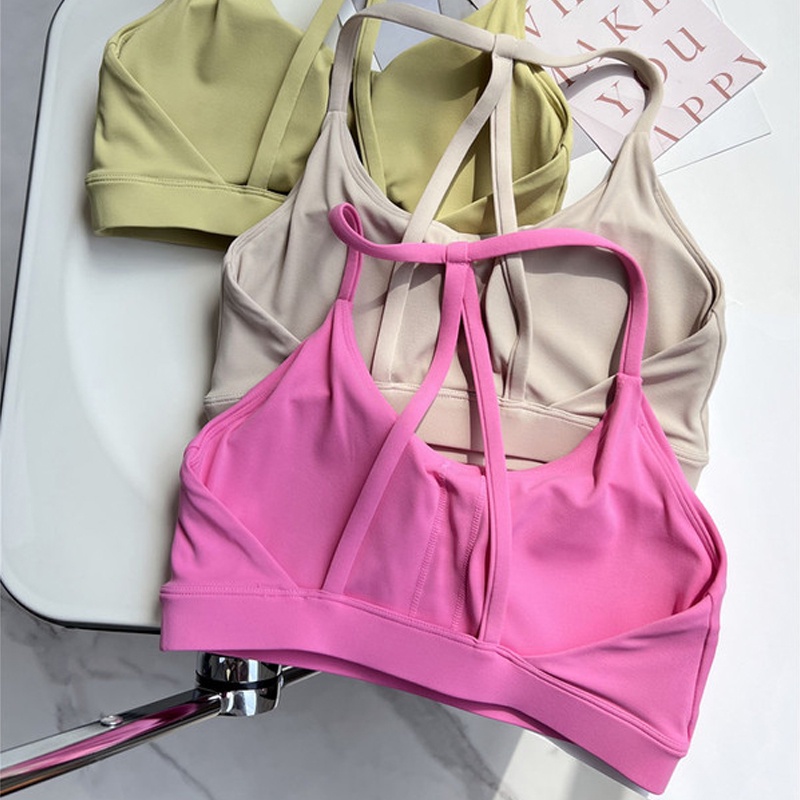 Áo Ngực Thể Thao Dây Mảnh Hở Lưng Tập Yoga