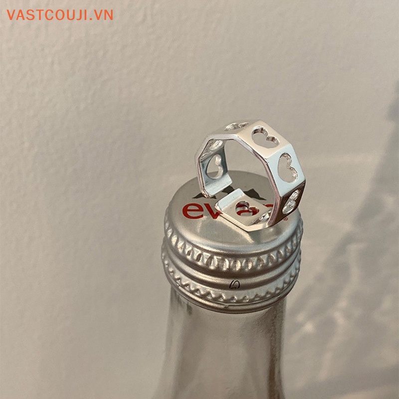 Nhẫn Hở Hình Trái Tim Thiết Kế Đơn Giản Thời Trang Cho Nữ