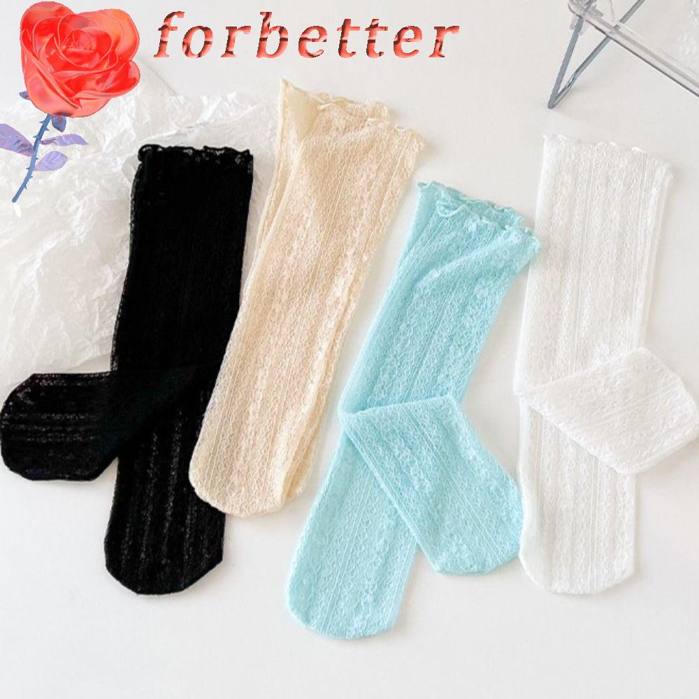 FORBETTER Đôi Vớ LướI Trong SuốT HọA TiếT Hoa ThờI Trang SàNh ĐiệU Cho Nữ