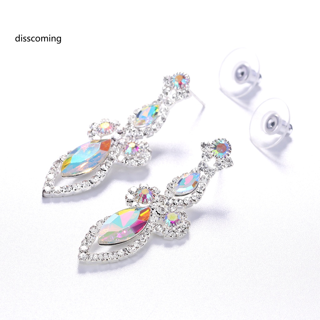 Sl| Bông Tai Pha Lê Thời Trang Cho Cô Dâu