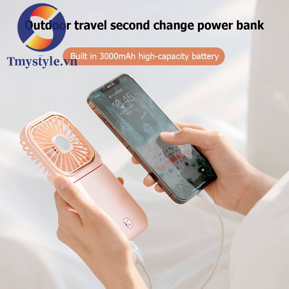 Quạt Làm Mát Mini Đeo Cổ Thiết Kế Nhỏ Gọn Tiện Dụng Cho Gia Đình /
