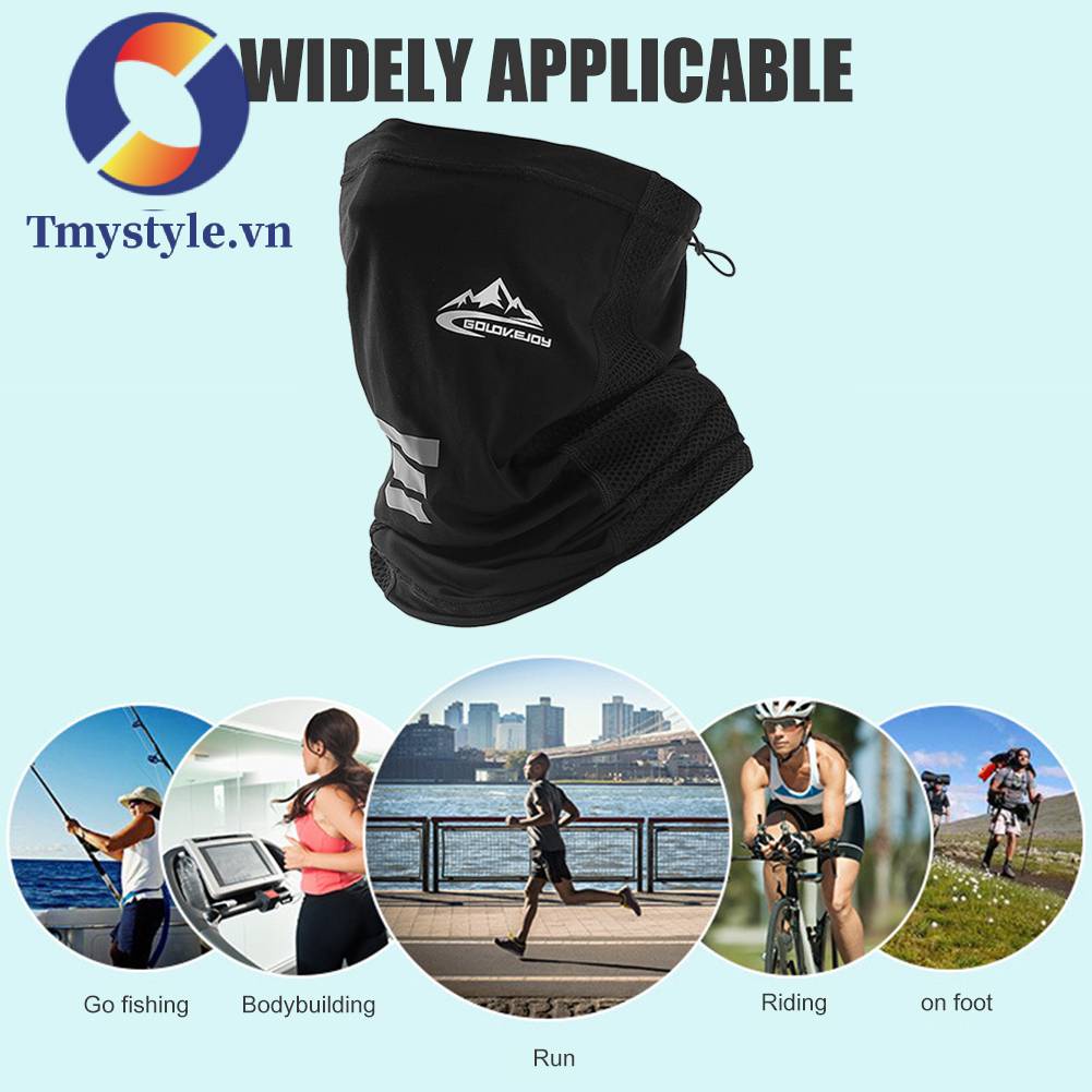 Khăn Bandana Lụa Lạnh Che Phủ Mặt Và Cổ Chống Tia UV Khi Chơi Thể Thao Ngoài Trời