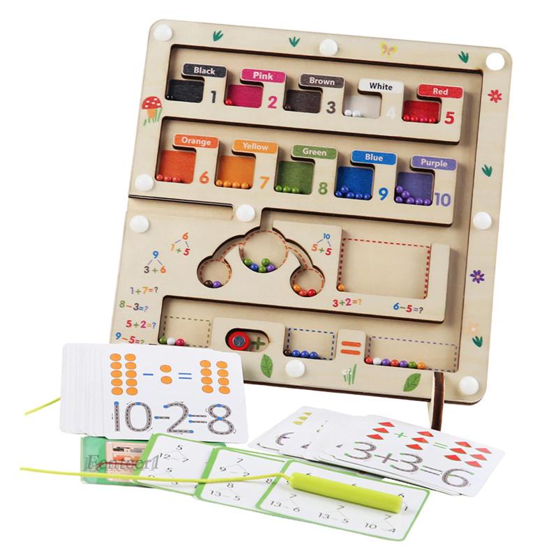 Bảng Đồ Chơi Mê Cung Bằng Gỗ Nhiều Màu Sắc Cho Trẻ Mẫu Giáo