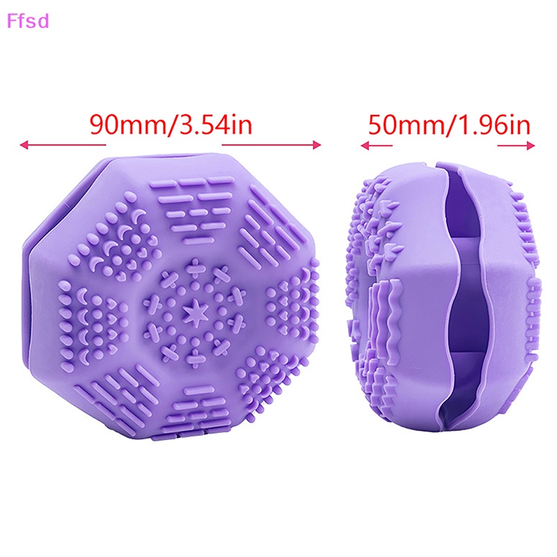 {Ffsd} Dụng Cụ Vệ Sinh Cọ Trang Điểm Bằng Silicon Mềm Có Thể Gập Lại