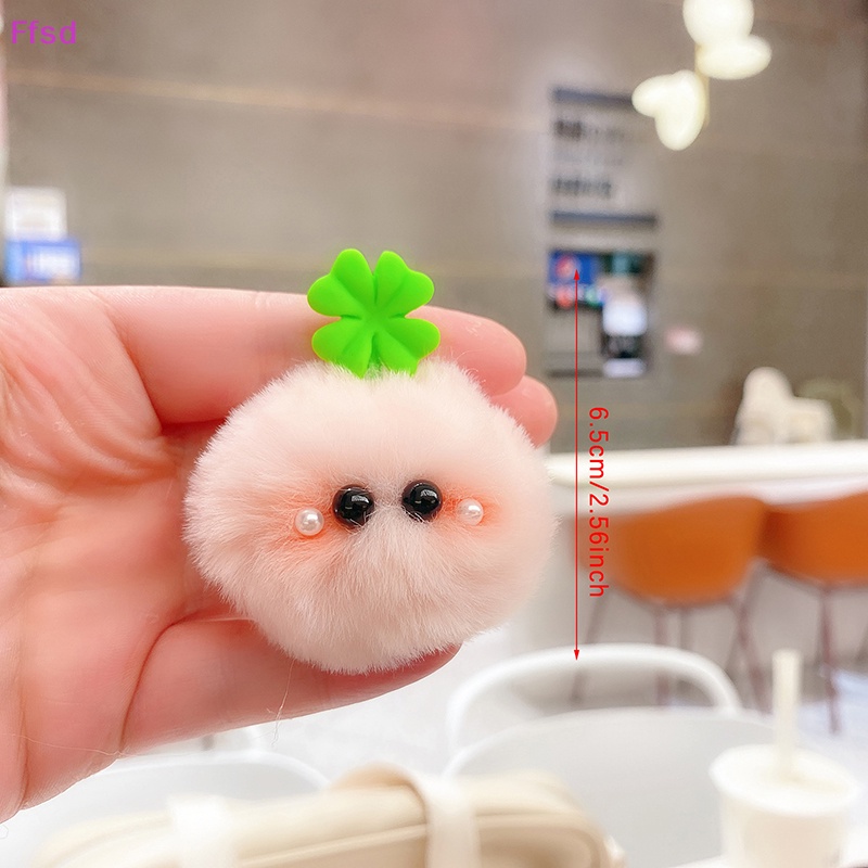 {Ffsd} Móc Khóa Quả Cầu Lông Xù Đáng Yêu Dành Cho Nữ Trang Trí Túi Xách Xe Hơi Làm Quà Tặng Bán Chạy *