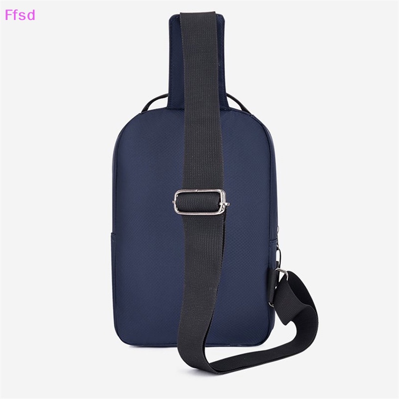 {Ffsd} Ba Lô Nylon Đeo Chéo Ngực Có Cổng Sạc USB Thời Trang Du Lịch Bán Chạy