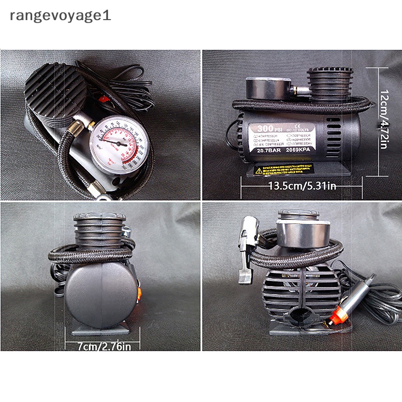 1 Đồ bơm hơi Lốp Xe Hơi / Xe Đạp 12V 300psi Thông Dụng