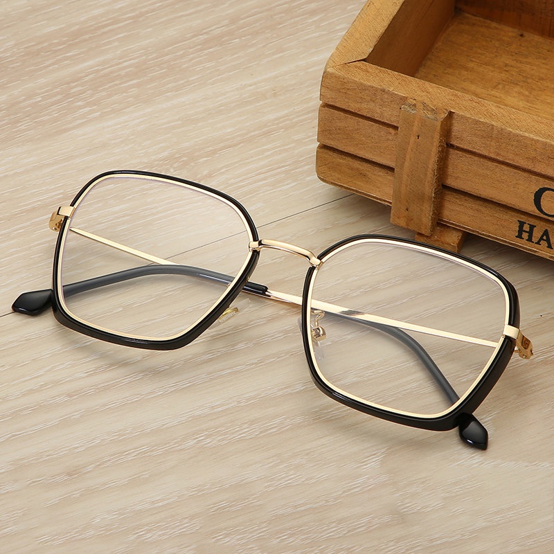 VIENDO Kính Mát Gọng Vuông Kim Loại Chống Tia uv Chống Ánh Sáng Xanh Chống Ánh Sáng Xanh Thời Trang Cho Nam Và Nữ(có thể cắt cận thị ống kính)