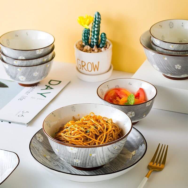 Bát cơm _ đĩa muối sứ Trống Đồng Thái Huy Bát Tràng  .