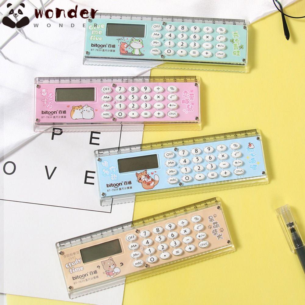 WONDER Thước Thẳng Mini Siêu Mỏng Dễ Thương Dùng Làm Quà Tặng