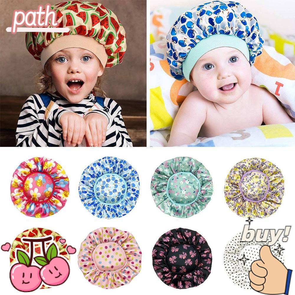 PATH Mũ Turban Vải Satin Điều Chỉnh Tùy Ý Cho Bé