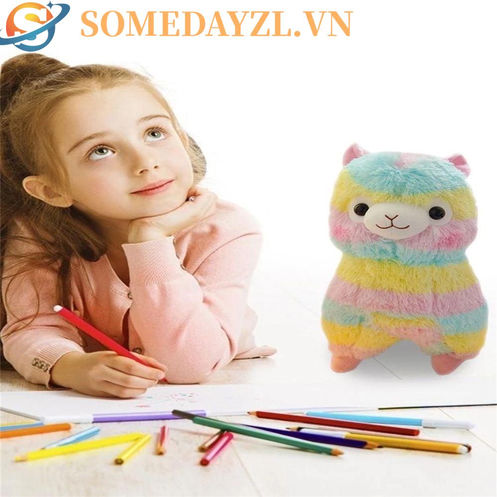 SOMEDAYZL Lạc Đà Alpaca Nhồi Bông Mềm Mại Nhiều Màu Sắc