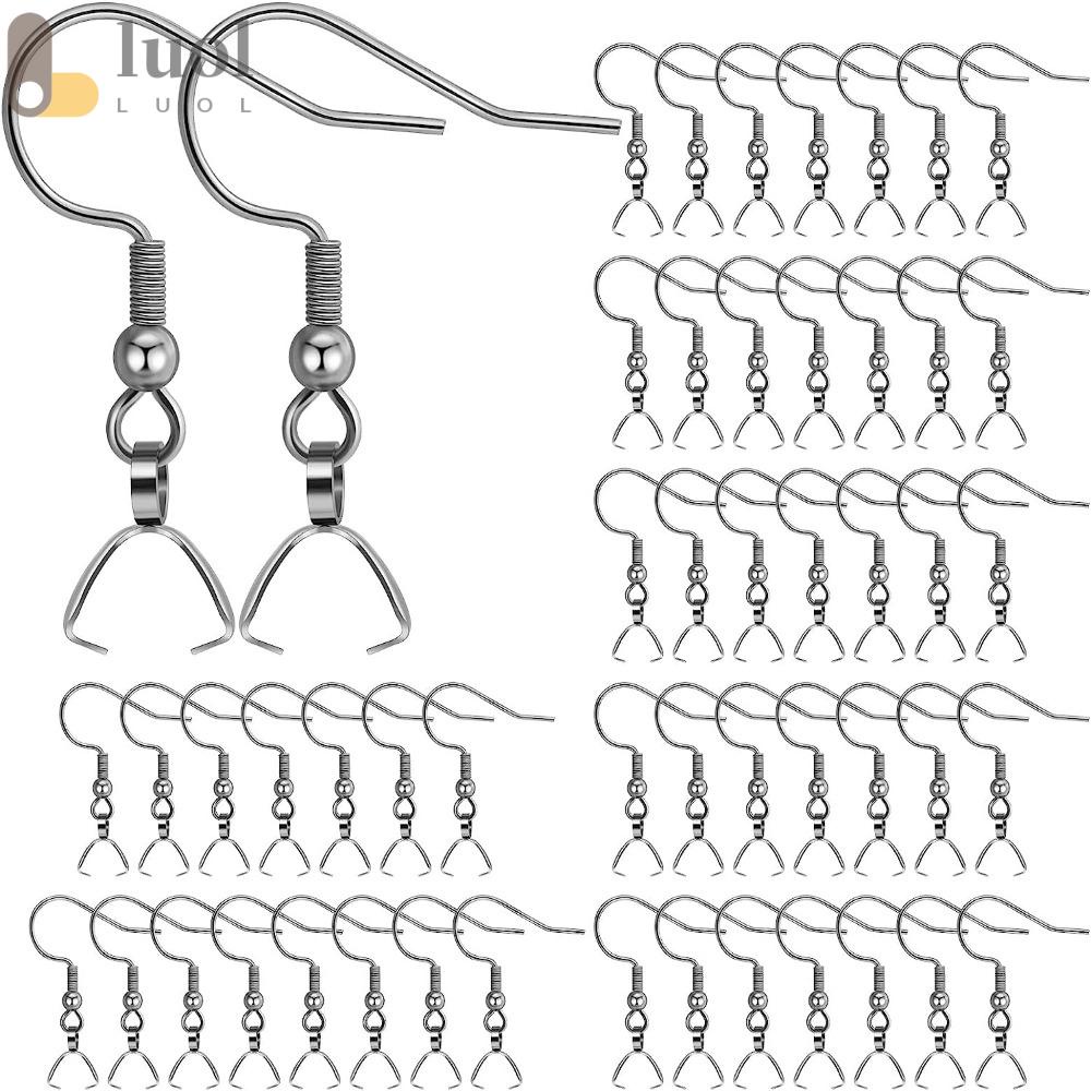 LUOL Móc Khóa Bằng Thép Không Gỉ Màu Bạc Làm Trang Sức DIY Cho Nữ