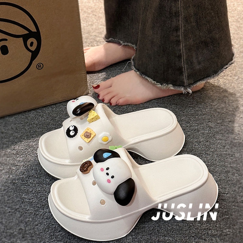 JUSLIN dép dép nữ sandal nữ dép bánh mì nữ dép bánh mì nữ 2023 NEW 070107