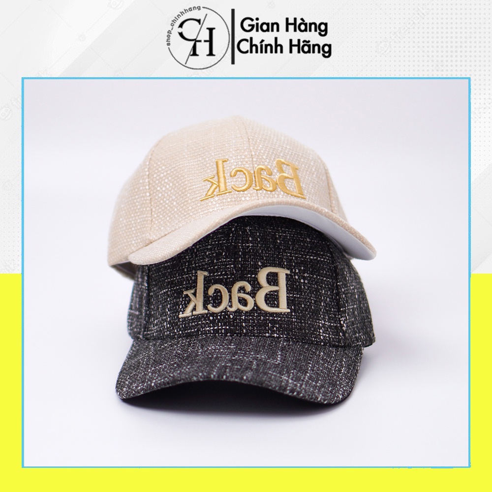 Mũ lưỡi trai thêu chữ BACK ngược chất kaki cao cấp thời trang unisex nam nữ SH1731