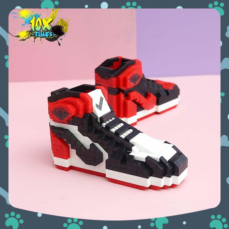 (6 mẫu) mô hình lắp ráp 3d giày sneaker thể thao bóng rổ logo nổi  quà tặng bạn trai, trẻ em, quà tặng sinh nhật