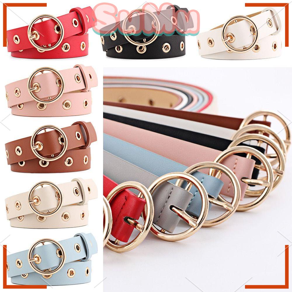 SUMU Thắt Lưng Da Đính Đinh Tán Phong Cách Gothic Thời Trang