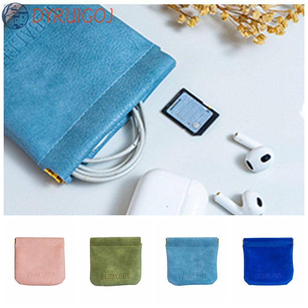 DYRUIDOJ Túi Đựng Tiền Xu Mini Bằng Da PU Sức Chứa Lớn In Họa Tiết Chữ Thời Trang Cho Nữ