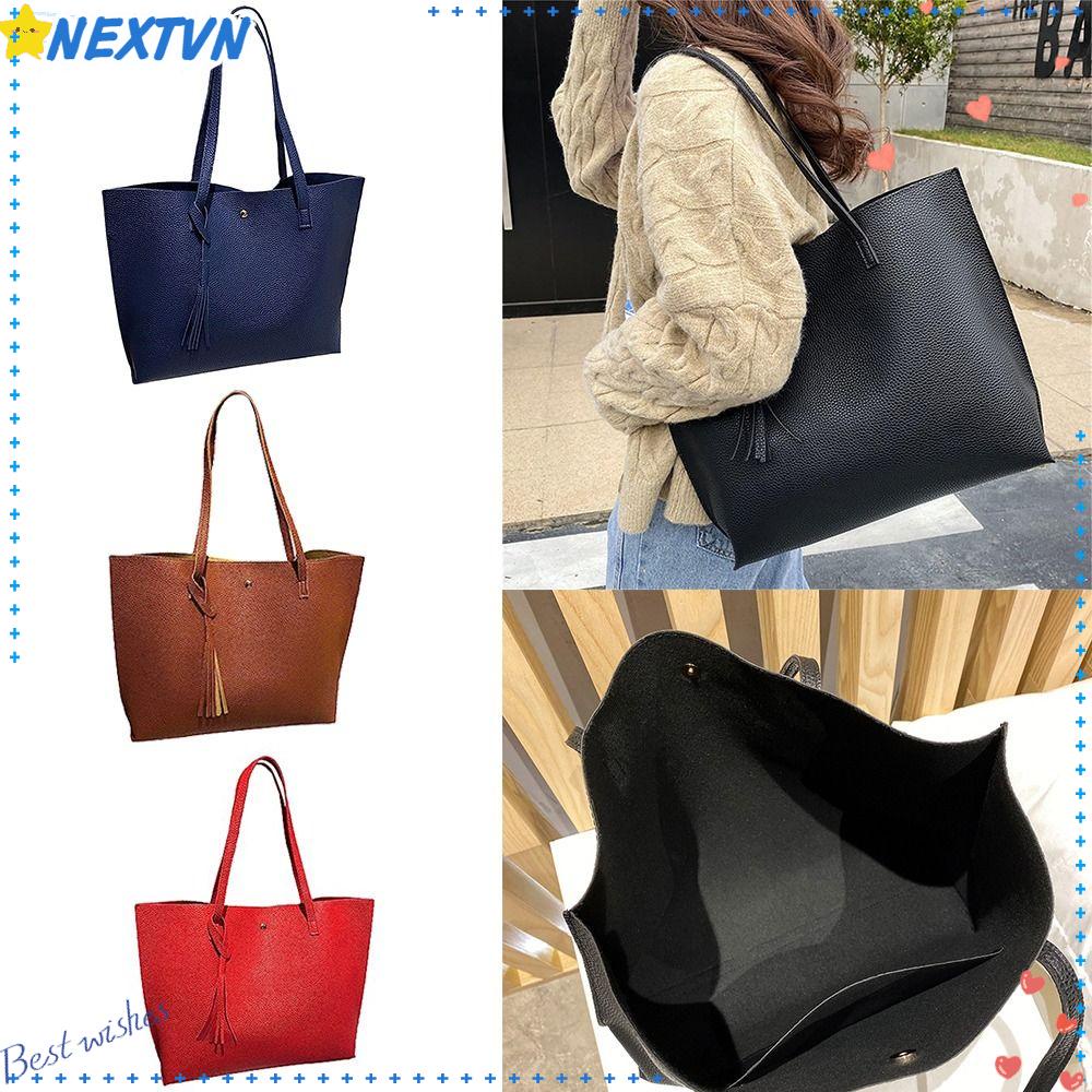 NEXTVN Túi Đeo Chéo Da Pu Sức Chứa Lớn Thời Trang Cho Nữ