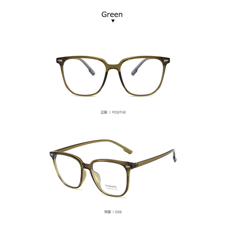 Kính Mát Gọng Vuông Chống Bức Xạ Phong Cách Retro Cho Nam Nữ