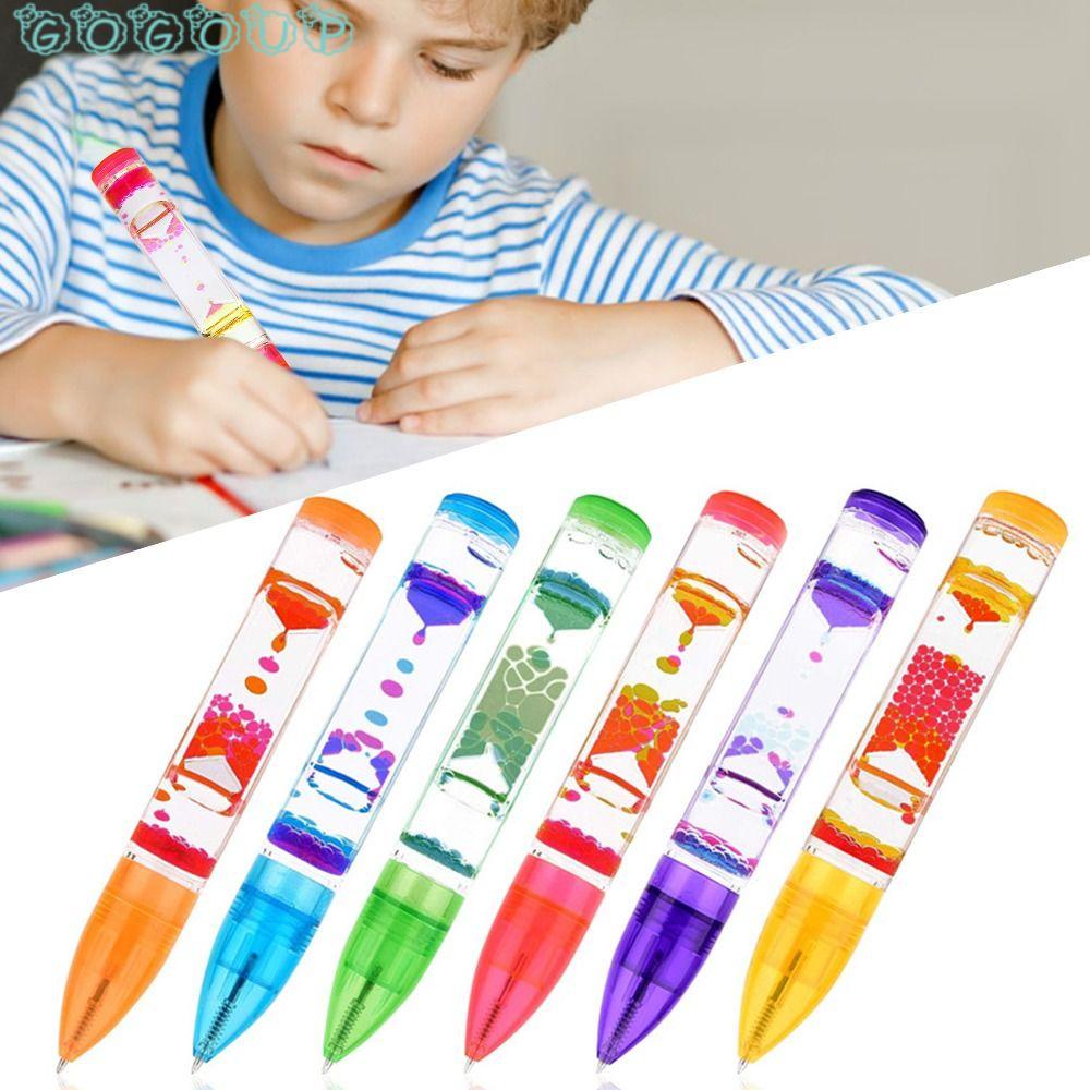 GOGOUP Bút Bi Chuyển Động Dạng Lỏng Dùng Trang Trí Văn Phòng / Nhà Ở Giảm Căng Thẳng