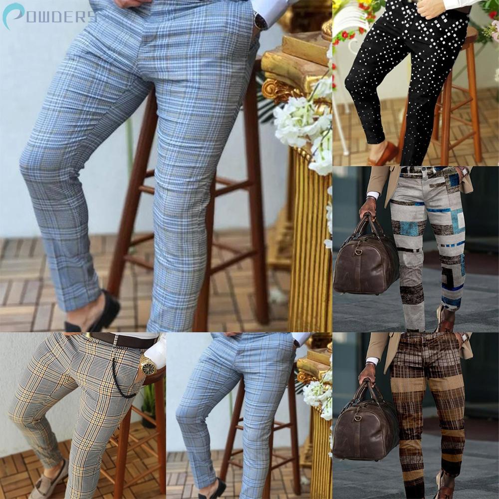 1 Chiếc Quần Tây Nam Polyester In Hình Mới 2022