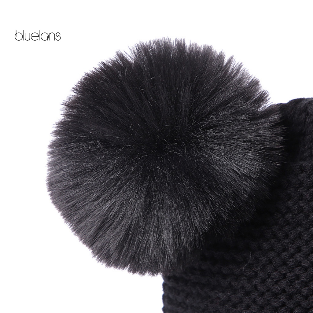 Set Mũ Len Kèm Găng Tay Màu Sắc Xinh Xắn Cho Bé