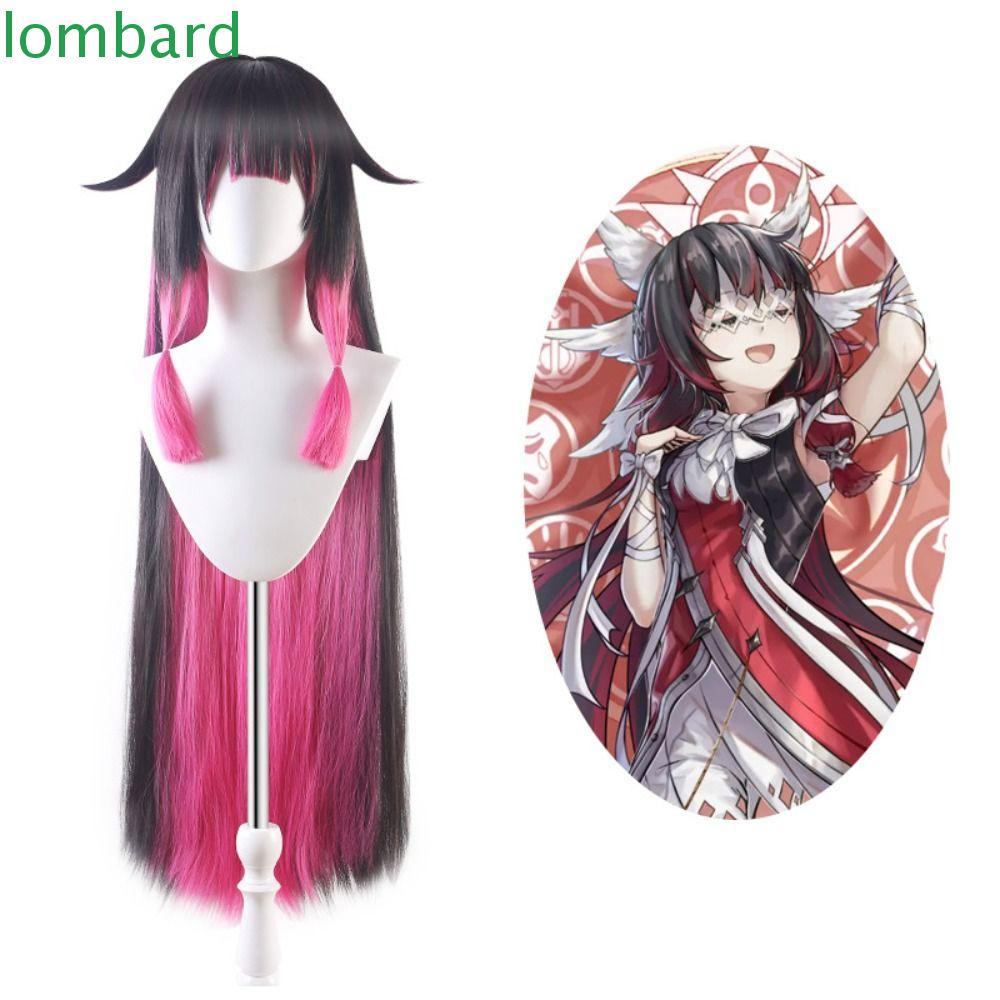 LOMBARD Tóc Giả Bằng Sợi Tổng Hợp Chịu Nhiệt Cao Hóa Trang Nhân Vật Columbina Dễ Thương