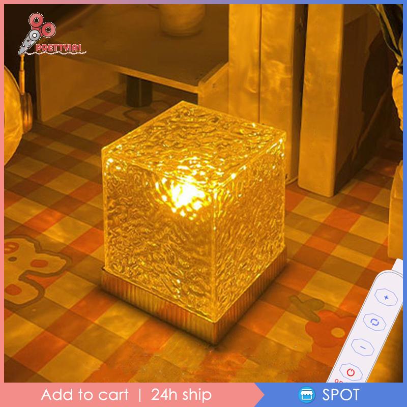 Đèn Ngủ Để Bàn Bằng Acrylic Thay Đổi Màu Sắc Độc Đáo