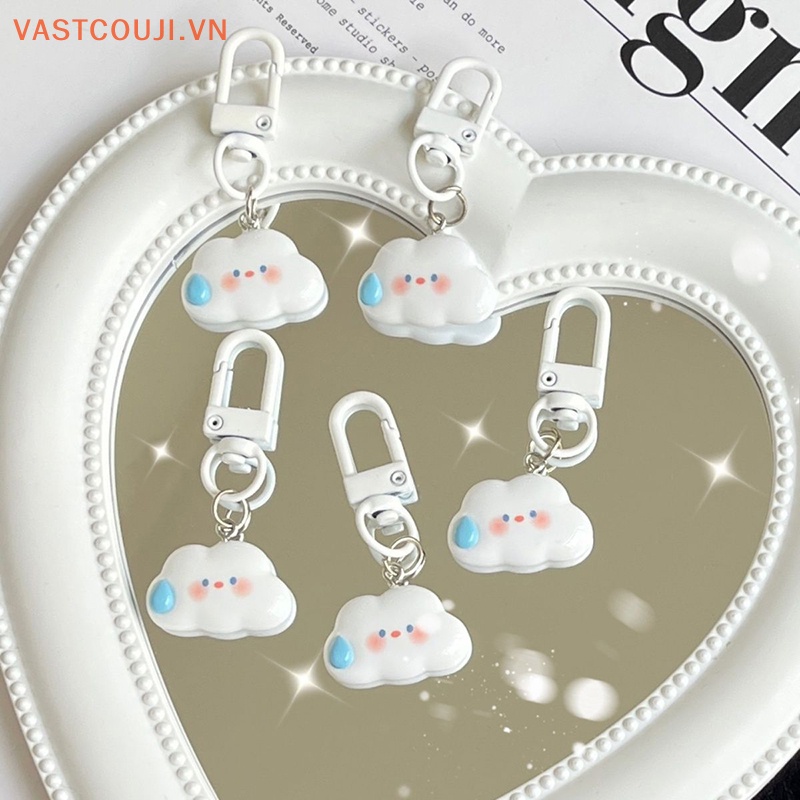 Móc Khóa Hình Đám Mây VASTJI Ins Dễ Thương Sáng Tạo Dành Cho Nữ