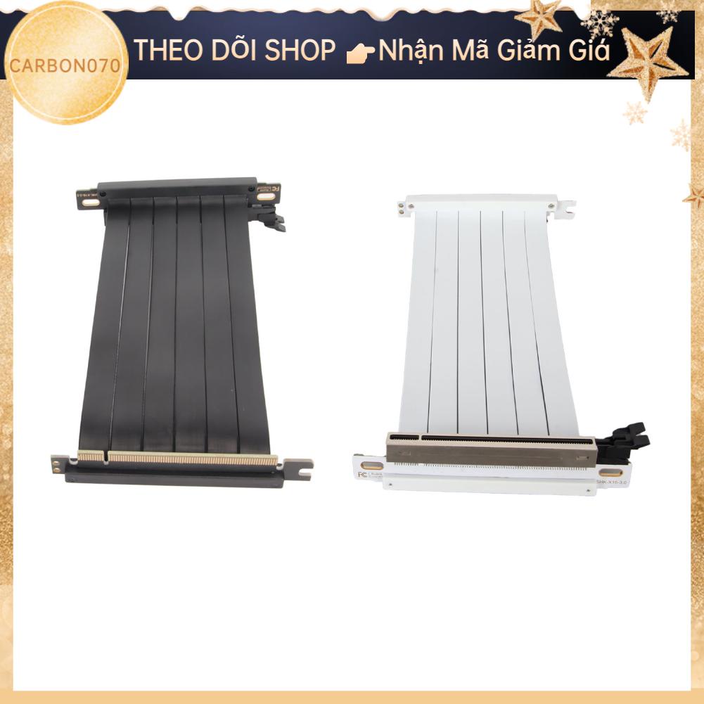 Carbon070 PCIE 3.0X16 Cáp Nâng 180 Độ Tốc Cao Linh Hoạt Kép Ngược Cổng Kết Nối GPU Card Đồ Họa Dài