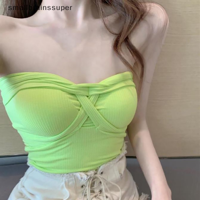 Áo Hai Dây Dệt Kim Màu Trơn Thời Trang Mùa Hè Quyến Rũ Cho Nữ