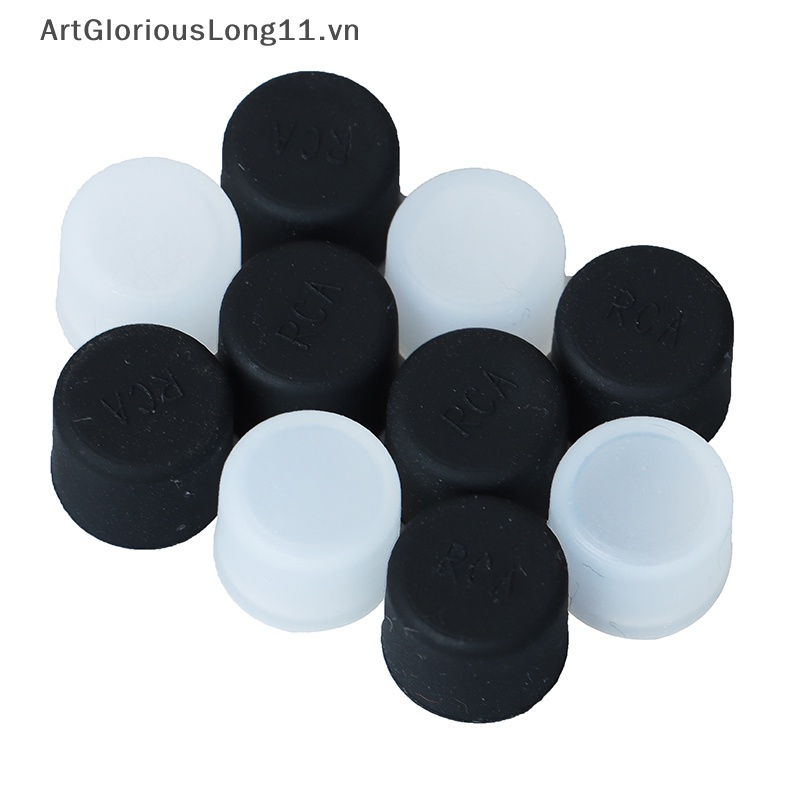 Set 10 Miếng Silicon Bọc Ổ Cắm TV Chống Bụi RCA