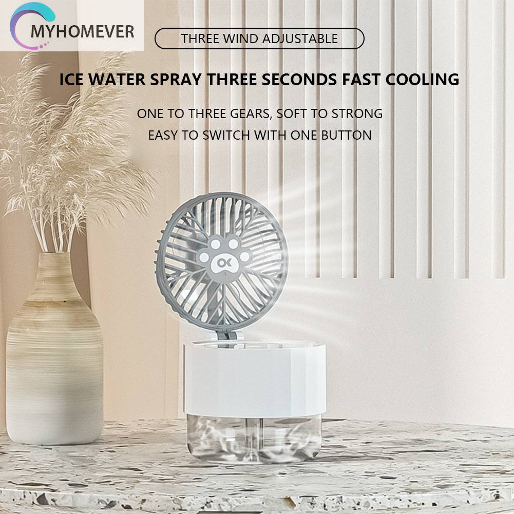 Quạt Làm Mát USB Hình Mèo Dễ Thương Có Đèn Ngủ