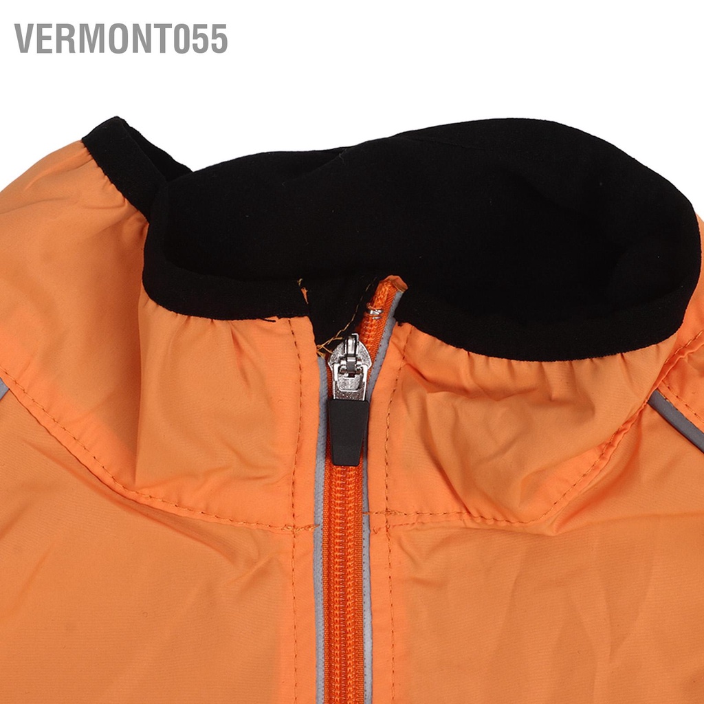 Vermont055 Trainning Áo Khoác Thường Mềm Chống Thấm Nước Dài Tay Thoáng Khí Đạp Xe Dành Cho Chạy Bộ Câu Cá Nam Nữ Màu Cam