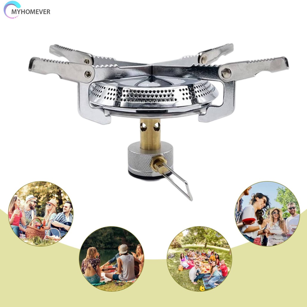 Bếp Gas Cắm Trại Một Mảnh Công Suất Cao Có Thể Gấp Gọn Tiện Dụng