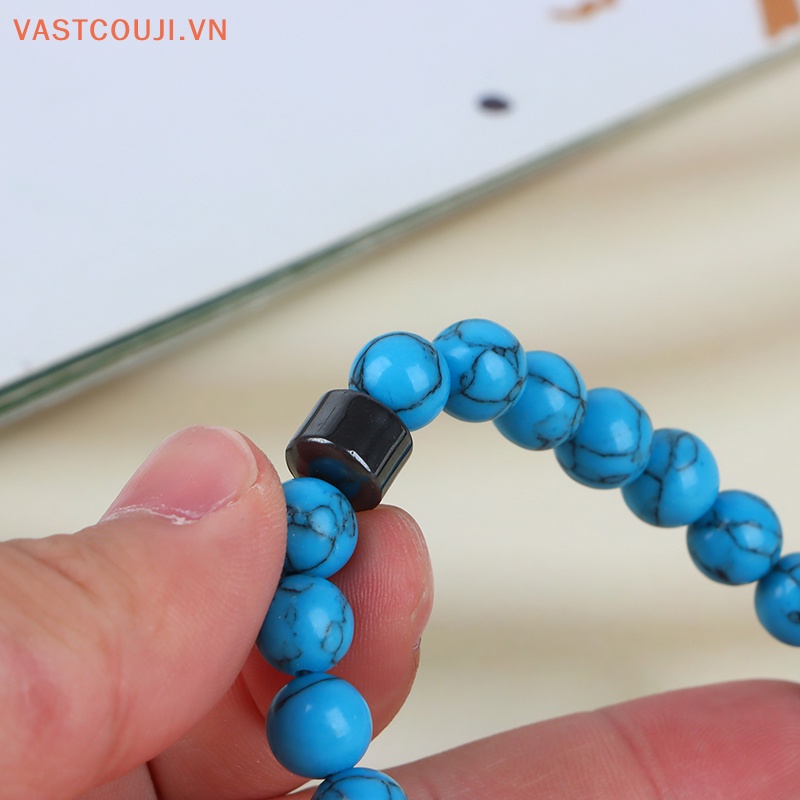 Vòng Tay Chuỗi Hạt Đá Hematite Màu Xanh Lá Phong Cách Phật Giáo Cho Nam Và Nữ