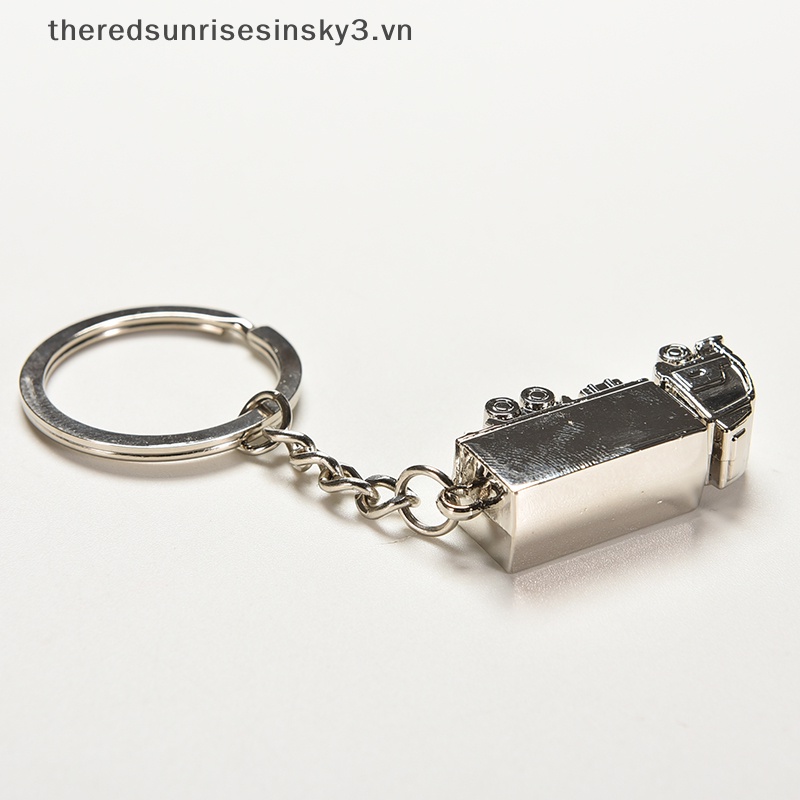 Móc Khóa Kim Loại Mini Hình Xe Tải 3D Dễ Thương Sáng Tạo