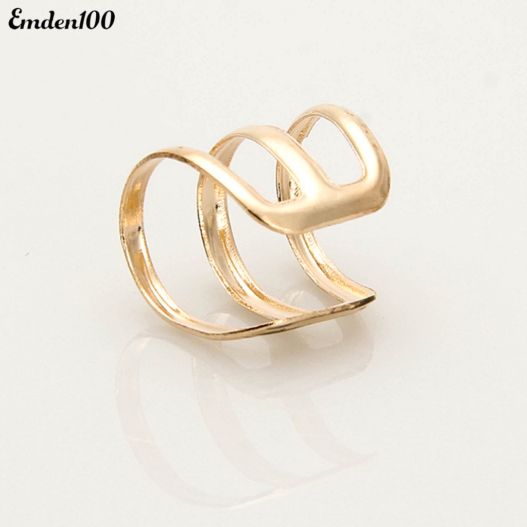 1 Chiếc Nhẫn Đeo Vành Tai 3 Ngón Thời Trang Cho Nữ