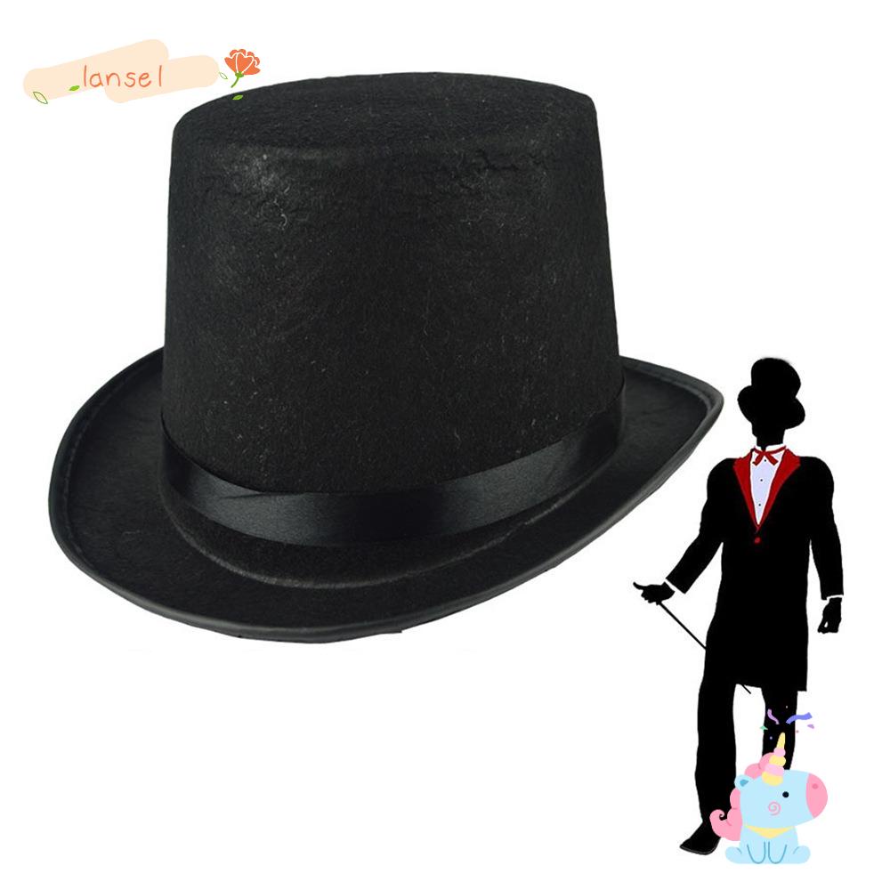 LANSEL Nón Ảo Thuật Gia Màu Đen Thời Trang Thanh Lịch Cho Người Lớn Và Trẻ Em