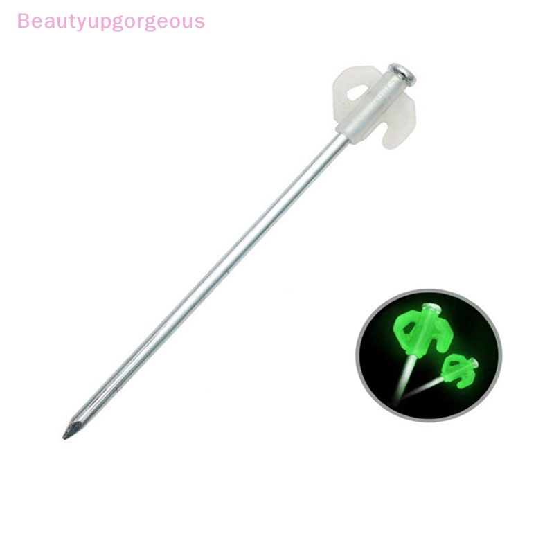 Bộ 4 Đinh Cắm Trại Bằng Thép 21CM Độ Bền Cao Có Lỗ Gắn Đất Trắng