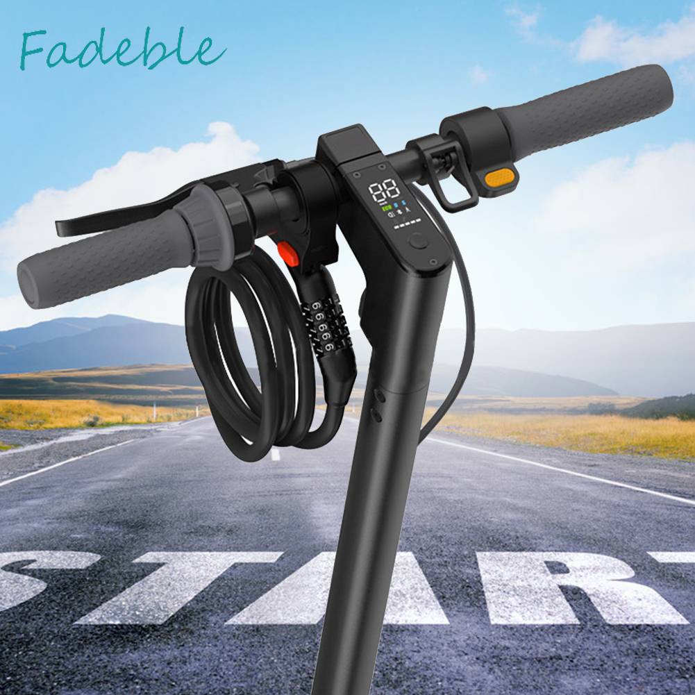 Bộ Ổ Khóa Và Dây Thép Cho Xe Scooter M365 / Pro2 / Ninebot ES2 / F30