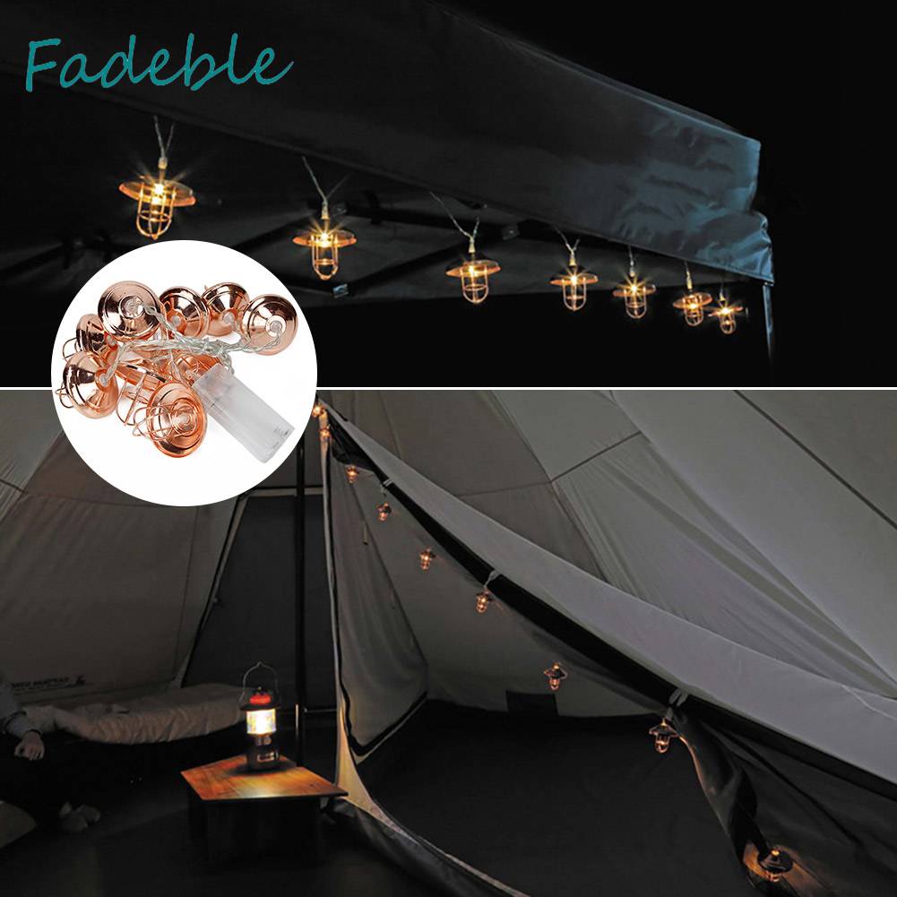 Dây Đèn Cắm Trại Chống Nước IPX4 50LM Phong Cách Retro