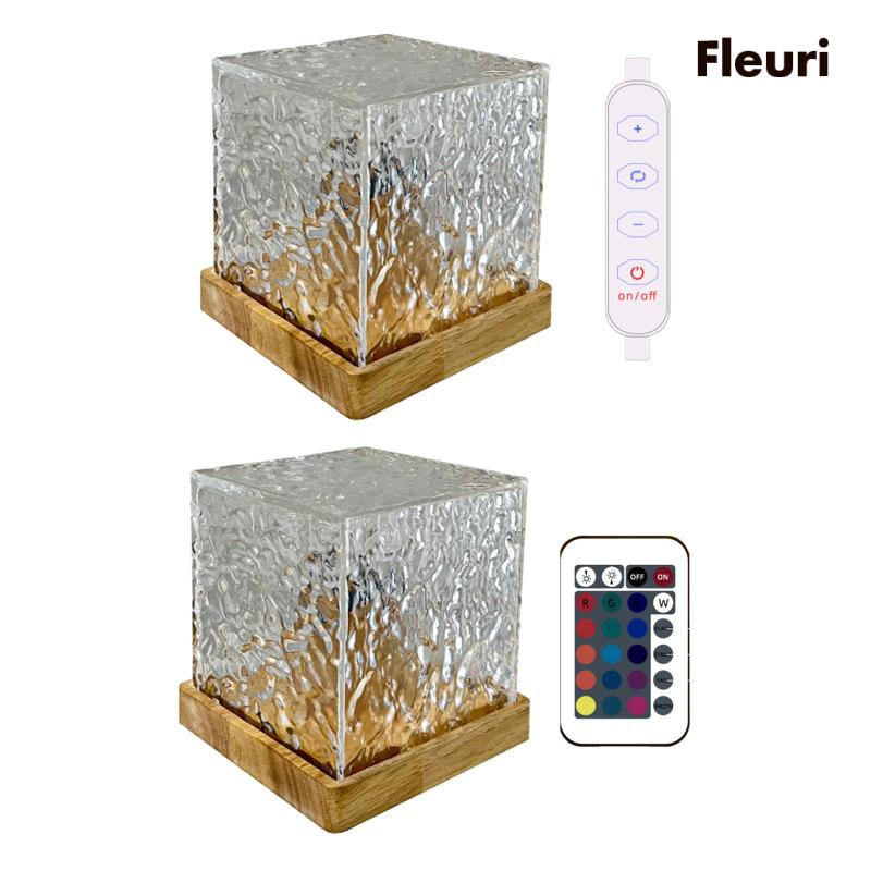 Đèn Ngủ Xoay Bằng Acrylic Họa Tiết Gợn Sóng Nước Độc Đáo Trang Trí Nhà Cửa / Quán Bar / Phòng Ngủ