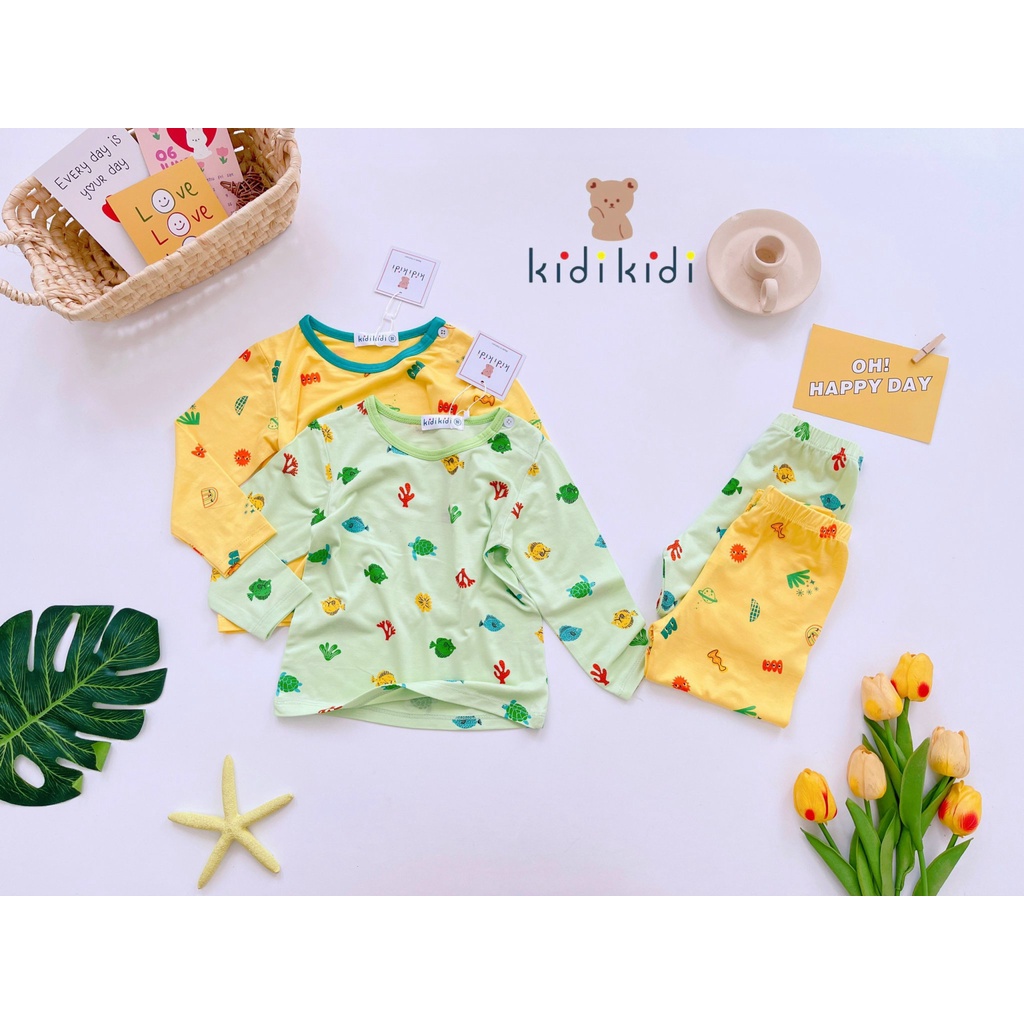 Bộ Thun Lạnh Dài Tay In Hình Họa Tiết Siêu Cưng _ TL9