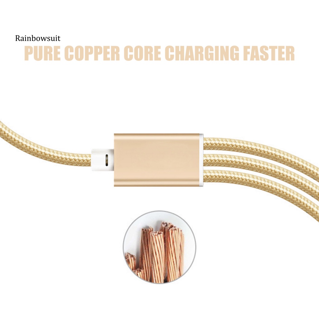 Dây Cáp Sạc USB Loại C 3 Trong 1 Dài 12M Cho iPhone Android