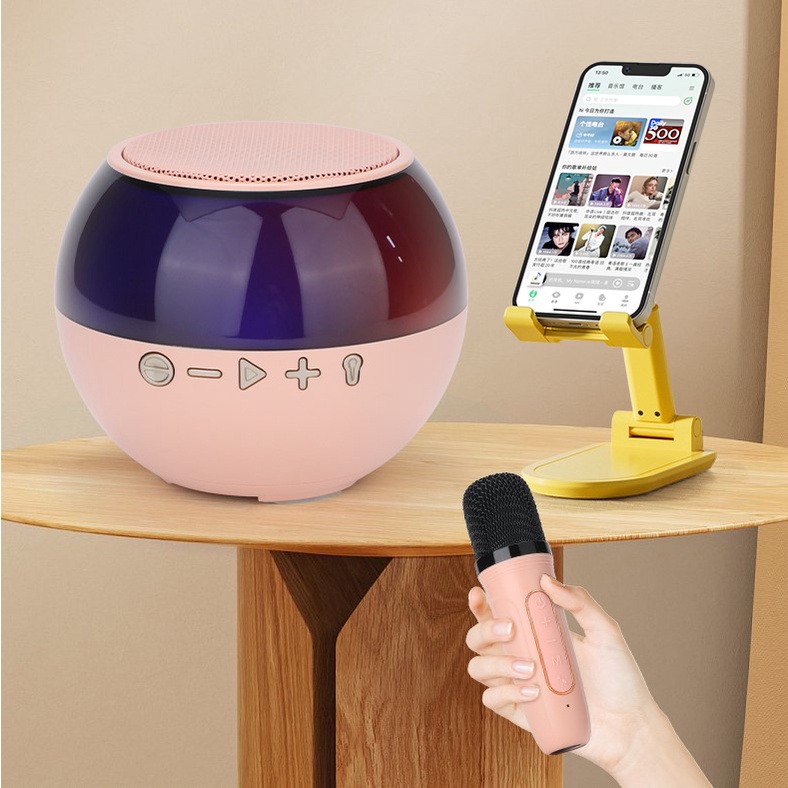 Micro Bluetooth Không Dây Âm Thanh Nổi HD Mini Có Đèn RGB Dùng Trong Nhà / Ngoài Trời